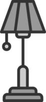 Stehlampe-Vektor-Icon-Design vektor