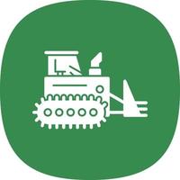 Bulldozer-Vektor-Icon-Design vektor