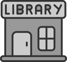 Bibliothek-Vektor-Icon-Design vektor