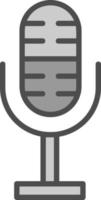 Podcast-Vektor-Icon-Design vektor