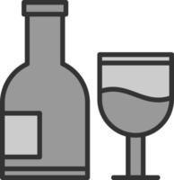 Vektor-Icon-Design für alkoholische Getränke vektor