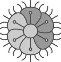 gesäumtes Dianthus-Vektor-Icon-Design vektor