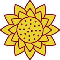 Sonnenblumen-Vektor-Icon-Design vektor