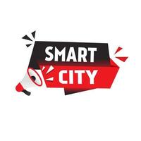 Smart-City-SMS. Banner-Design. vektor
