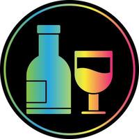 Vektor-Icon-Design für alkoholische Getränke vektor