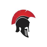 spartansk gladiator logotyp mall vektor