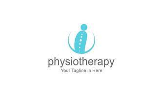 Logo-Design für Physiotherapie, medizinisches Wohlbefinden vektor