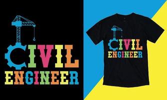 Bauingenieur, ich habe keine Lebenszitate, ist bereit, auf T-Shirt-Vektor, Mechanikergeschenk, T-Shirt-Vektor zu drucken - Typografie, Vintage, vektor