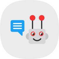 Chatbot-Vektor-Icon-Design vektor