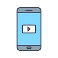 video app vektor ikon