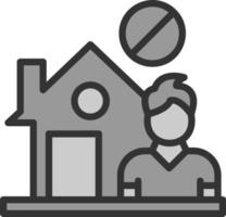obdachloses Vektor-Icon-Design vektor