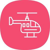 Hubschrauber-Vektor-Icon-Design vektor