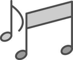 musikalisk anteckningar vektor ikon design