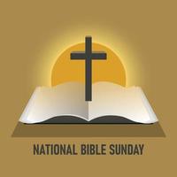 nationell bibel söndag bakgrund. vektor