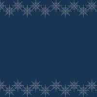 das konzept eines banners für winterferien. Neujahrsgrußkarte. Blauer Hintergrund. festlicher weihnachtshintergrund. weiße Schneeflocken auf einem dunkelblauen Hintergrund vektor