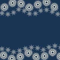 schöner Winterhintergrund mit Schneeflocken ist ein großartiges Design für jeden Zweck. weihnachten blauer hintergrund. abstraktes Design vektor