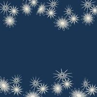abstrakt design. skön vinter- bakgrund med snöflingor är en bra design för några ändamål. snöflingor på en mörk blå bakgrund. vektor