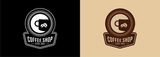 Illustration Design Logo Kaffeehaus Vektor