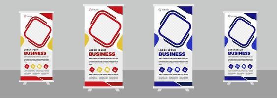 Corporate Business Roll-Up-Stand Banner-Design-Vorlage vektor