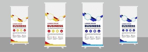 Corporate Business Roll-Up-Stand Banner-Design-Vorlage vektor