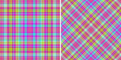 Textur-Muster-Vektor. Stoffhintergrund nahtlos. Tartan-Textil-Karomuster. vektor