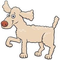 Cartoon Pudel Hund Haustier Tier Charakter vektor