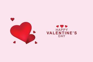 Happy Valentinstag Design in einem romantischen Hintergrund vektor