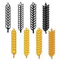 Weizen Ohren Symbol Vektor