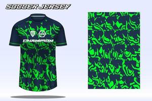 Fußballtrikot-Sport-T-Shirt-Designmodell für den Fußballverein 01 vektor