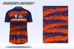 Fußballtrikot-Sport-T-Shirt-Designmodell für den Fußballverein 03 vektor