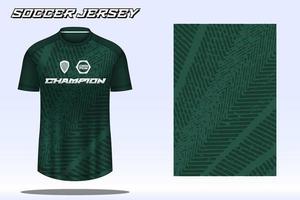 Fußballtrikot-Sport-T-Shirt-Designmodell für Fußballverein 12 vektor