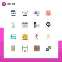 16 kreativ ikoner modern tecken och symboler av USA av hälsning kort frihet natur redigerbar packa av kreativ vektor design element