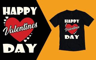 glückliches Valentinstag-T-Shirt vektor