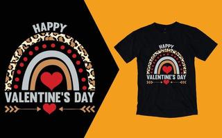 glückliches Valentinstag-T-Shirt vektor