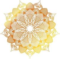 luxuriöses goldenes Mandala-Hintergrunddesign vektor