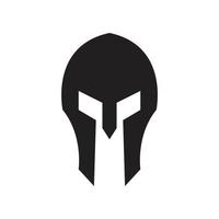 spartanische Gladiator-Logo-Vorlage vektor