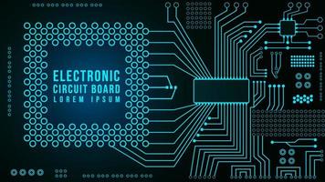 Leiterplatte. blauer abstrakter Technologiehintergrund. Motherboard-Vektor-Illustration vektor