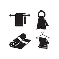 Handtuch-Symbol, Vektor-Illustration einfaches Design vektor