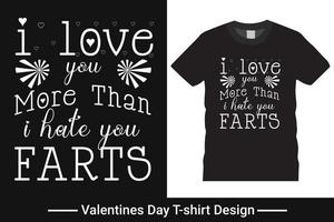 glückliches valentinstag-t-shirt-design, vektor, typografie freier vektor