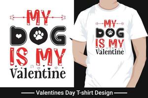 Fröhliches Valentinstag-T-Shirt-Design, Vektor, Typografie-Pro-Vektor vektor