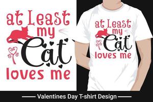 Fröhliches Valentinstag-T-Shirt-Design, Vektor, Typografie-Pro-Vektor vektor