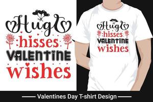 Fröhliches Valentinstag-T-Shirt-Design, Vektor, Typografie-Pro-Vektor vektor