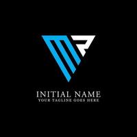 Mr Triangle Logo Designs, Mr Initial Logo Inspiration vektor