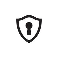 Symbole für Schutz- und Sicherheitsvektorlinien. Technologie zum Schutz von Unternehmensdaten, Cybersicherheit und Schutz von Computernetzwerken. editierbar. vektor