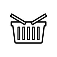 Warenkorb-Shop-Icon-Design-Vektor-Vorlage vektor