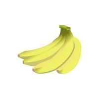 Bananen-Icon-Design-Vektor-Vorlage vektor