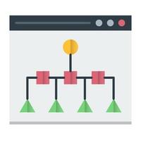 Sitemap-Navigationssymbol, geeignet für eine Vielzahl von digitalen Kreativprojekten. frohes Schaffen. vektor