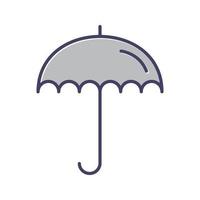 Regenschirm-Vektor-Symbol vektor