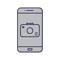 Kamera-App-Vektorsymbol vektor