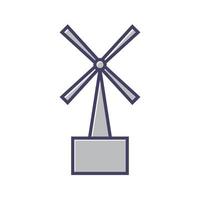 Windmühlen-Vektorsymbol vektor